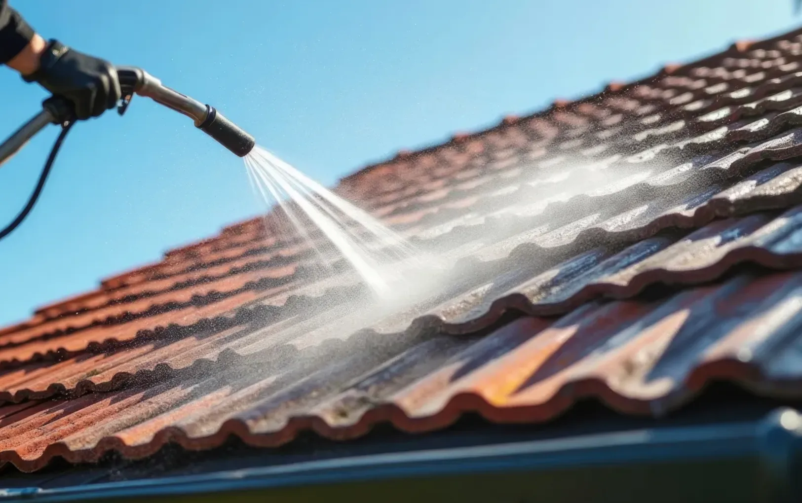 Roof Pressure washing